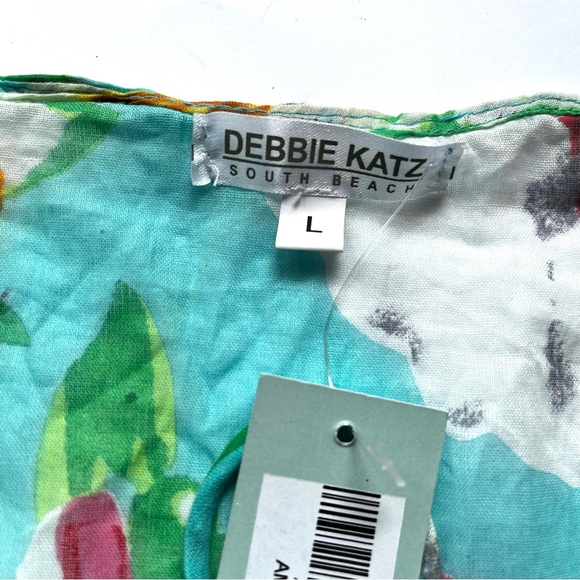 Debbie Katz Amari Multi Color Floral Short Dress Cover Up - NWT - Picture 8 of 11